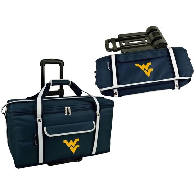 NCAA West Virginia Mountaineers Folding Soft Sided Rolling Cooler - 64 cans