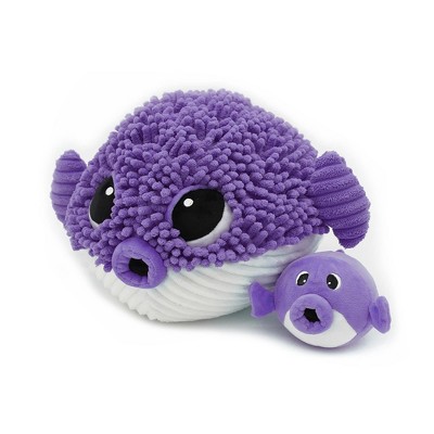 TriAction Toys Les Delingos Ptipotos Mom and Baby Puffer Fish | Purple
