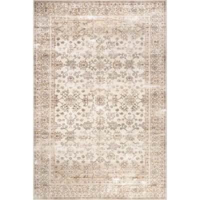 Nuloom Deadra Vintage Floral Pet Friendly Machine Washable Area Rug