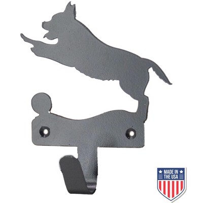 5 Star Super Deals Wall-Mounted Dog Silhouette Hook - Decorative Metal Coat Rack and Key Holder for Pet Lovers - Compact 5.5" x 6.5" Organizer