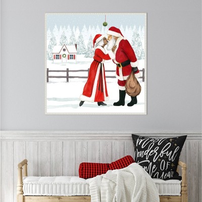 Amanti Art 30"x30" Christmas Love I by Grace Popp Framed Canvas Wall Art Print