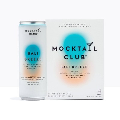 Mocktail Club Bali Breeze Non-Alcoholic Cocktails - 4pk/12 fl oz Cans
