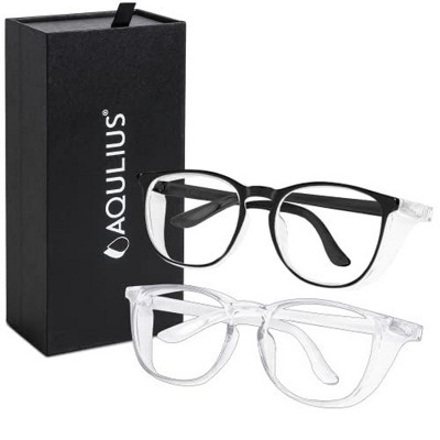 Impresa 2 Pack Stylish Safety Glasses Goggles, Scratch Resistant Blue Light Glasses for Women Nurses
