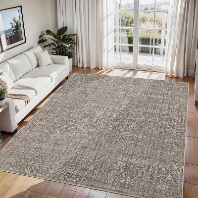 coucheta Multi-size Washable Non-Slip Backing Soft Area Rugs, Vintage Non-Slip Stain Resistant Low Pile Carpet, for Living Room, Bedroom, Dining Room