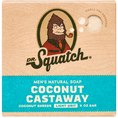 DR. SQUATCH Men's All Natural Bar Soap - Coconut Castaway - 5oz