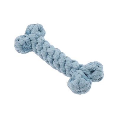 Unique Bargains Bone Shape Dog Chew Rope Light Blue 1 Pc