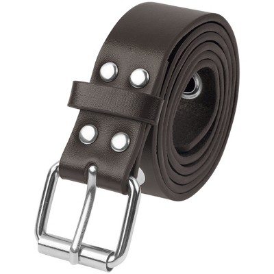 INSPIRE CHIC Women's Fashion Silver Buckle Vintage Hollow Circle Eyelet Belt for Dress Jeans
