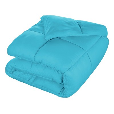 Brushed Microfiber Solid Comforter Reversible Medium Weight Down Alternative Bedding by Blue Nile Mills