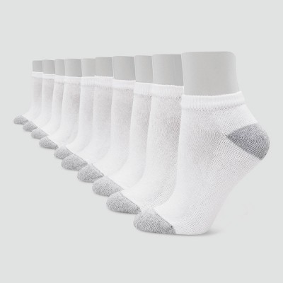 Hanes Women's 10pk Cushioned Low Cut Socks - 5-9