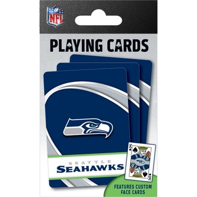 MasterPieces Officially Licensed NFL Seattle Seahawks Playing Cards - 54 Card Deck for Adults