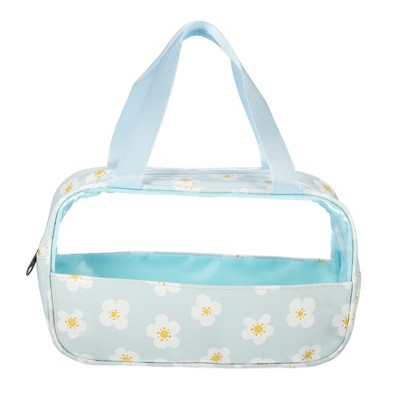 Unique Bargains Durable Large Makeup Bag Blue 1 Pc