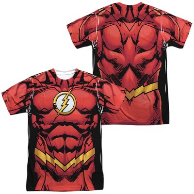 Men's Jla Flash 52 (Front Back Print) Short Sleeve Costume T-Shirt