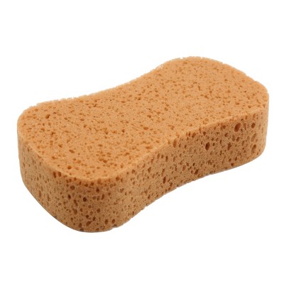 Unique Bargains Auto Car Easy Grip Wash Sponge Pad Absorbent Clean Vehicle Window Cleaner Tool 7.87"x4.25"x1.89" Yellow
