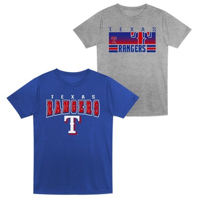 MLB Texas Rangers Toddler Boys' 2pk Gray T-Shirt