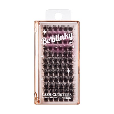 BeBlinky False Eyelash Clusters - Wide Band, Natural, 9-16 mm - 72ct