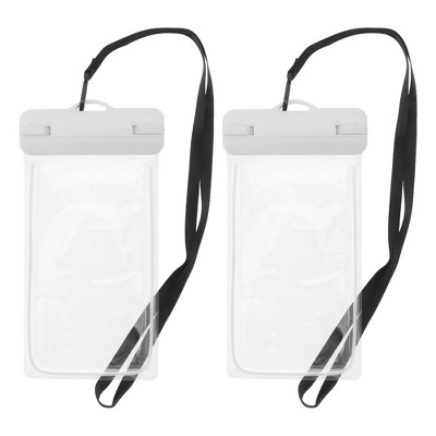 Unique Bargains Luminous Mobile Waterproof Bag 4.92"x9.65" 2 Pcs