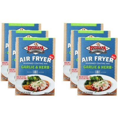 Louisiana Seasoned Coating Mix Air Fryer for Garlic & Herb - Case of 6 - 5oz