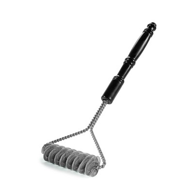Brushtech 16" Quad Spring Safety Grill Brush - Long-Handle Grill Cleaning Brush for Gas & Charcoal Grills - Must-Have BBQ Tools, Made in USA