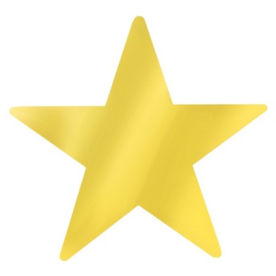 Metallic Star Cutouts, 3.5", (72/Pkg)