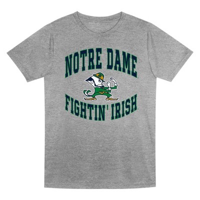 NCAA Notre Dame Fighting Irish Boys' Gray Poly T-Shirt