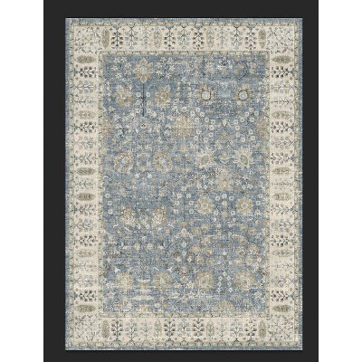 Coolmee Area Rugs for Living Room Washable Rugs Vintage Rug Non-Slip Distressed Carpet for Bedroom Office Kitchen Dining Room