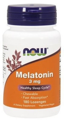 Melatonin 3mg by Now Foods  -  180 Lozenge
