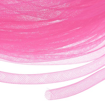 Unique Bargains Elastic Fabric Durable Mesh Tubing Multipurpose Use Waterproof Mesh Tube Ribbon 1 Pc