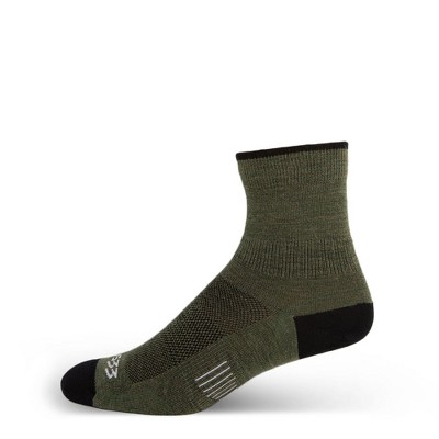 Minus33 Merino Wool Liner - Mini Crew Wool Socks Mountain Heritage Olive Drab S