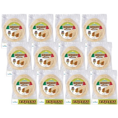 La Real 8 Inch Flour Tortilla Fajita - 12 pack, 17.5 oz