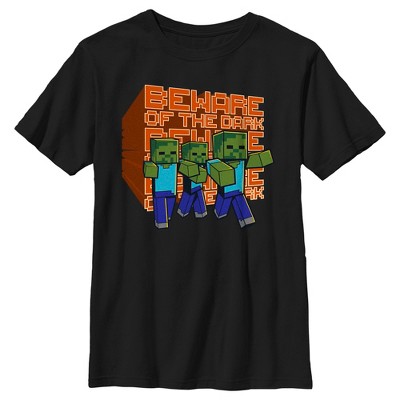 Boy's Minecraft Beware of the Dark Zombies T-Shirt