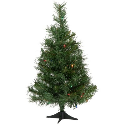 Northlight Pre-Lit Medium Royal Pine Artificial Christmas Tree - 2' - Multicolor Lights
