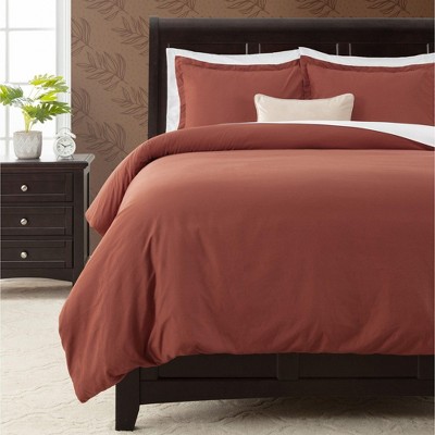 Chanasya Solid Color Microfiber Duvet Cover Set