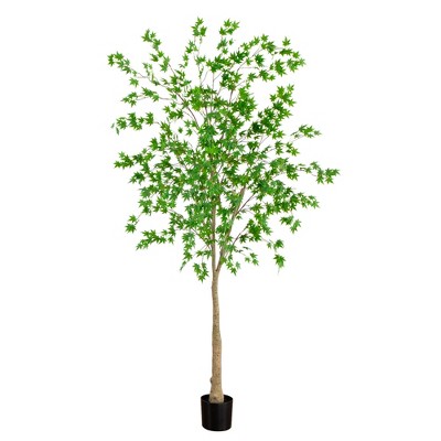 Nearly Natural 8-ft Artificial Maple Tree