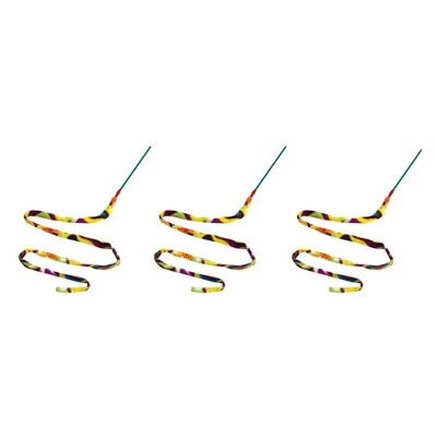 Cat Dancer Cat Charmer Interactive Cat Toy, Tie-Dye, 3 Pack
