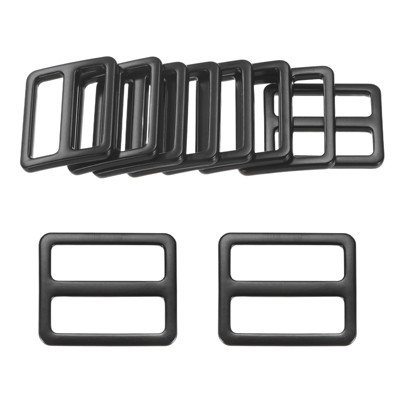 Unique Bargains Zinc Alloy Durable Multipurpose Tri Glide Metal Buckles for Bags 10 Pcs