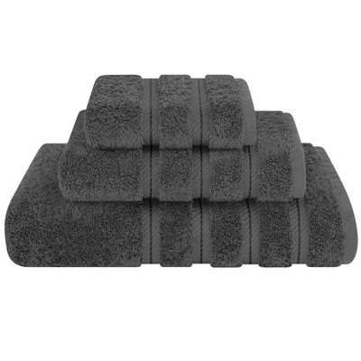 American Soft Linen Luxury Turkish 3 Piece Towel Set, 100% Cotton Soft Absorbent Bath Towels for Bathroom