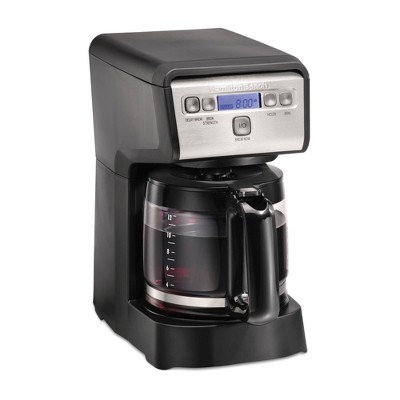 Hamilton Beach 12C Coffee Maker 46200: Drip Coffee Machine, 12 Cup Capacity, Electric, Dishwasher-Safe, Black
