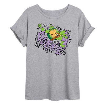 Women's - Teenage Mutant Ninja Turtles - Donnie Oversized Graphic T-Shirt