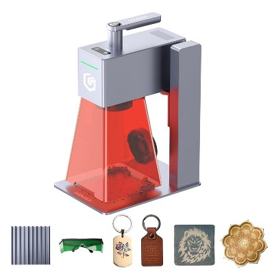 LONGER Nano Pro Portable Laser Engraver, 5000 mm/s Speed, 0.01 mm Precision, Cuts 10 mm Wood & 4.5 mm Acrylic, LightBurn Compatible