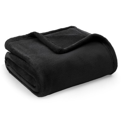 Cozy Comfort by Bedsure | Flannel Blanket Solid 260GSM Soft Fuzzy Plush Bed Blanket