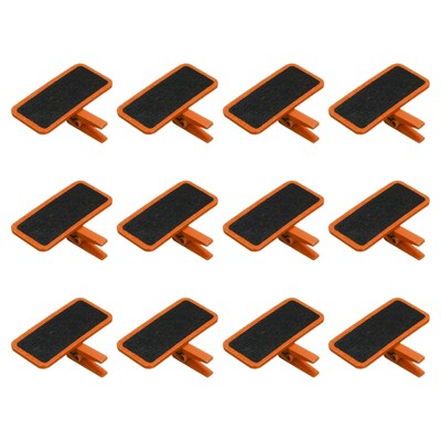 Unique Bargains Wood Smooth Wedding Party Clip Design Chalkboard Orange 30 Pcs