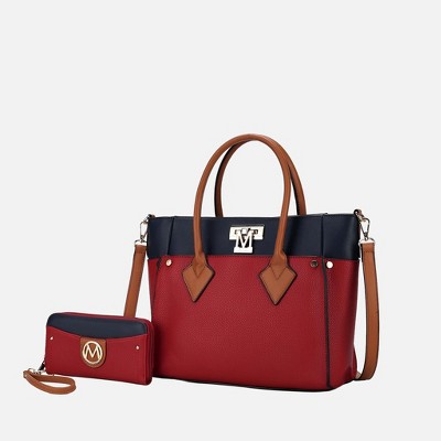 MKF Collection Brynlee Color-Block Women’s Tote Bag with Wallet by Mia K