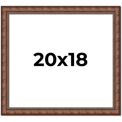PosterPalooza | 20x18 Modern Bamboo Picture Frame, UV Acrylic, 5 Finishes