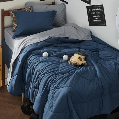 Bedsure Comforter Set – Bed in a Bag with Contrast Color Solid Design, Soft All-Season Bedding Set