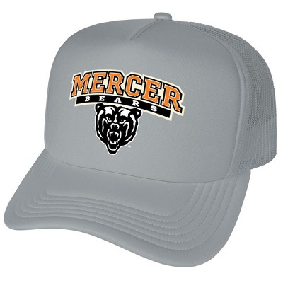 Official Mercer University Primary Logo Foam Snapback Trucker Hat - for Men and Women Grey One Size