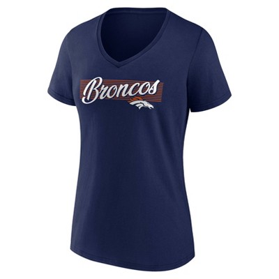 NFL Denver Broncos Women's Short Sleeve V-Neck T-Shirt