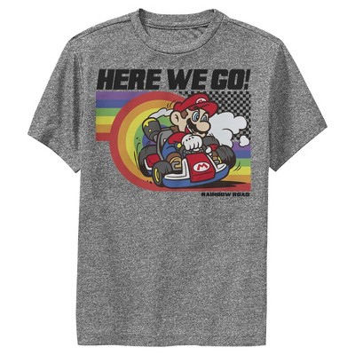 Boy's Nintendo Mario Kart Rainbow Road Racing Performance Tee