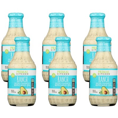 Primal Kitchen Ranch Dressing Avocado Oil - Case of 6/16 oz