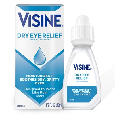 Visine Dry Eye Relief Lubricating Eye Drops - 0.5 fl oz