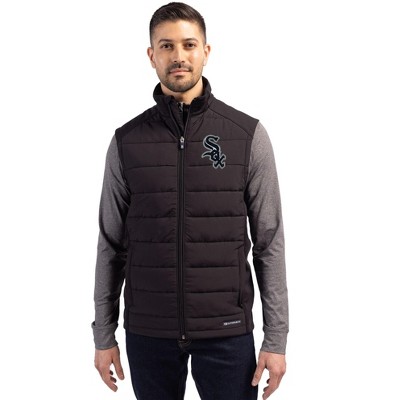 Chicago White Sox Cutter & Buck Evoke Hybrid Softshell Recycled Mens Full Zip Vest